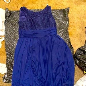 Size 14 blue dress. Only wore once for homecoming.